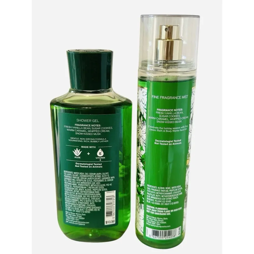 Bath and Body Works “Vanilla Bean Noel” Shower Gel & Fine Frag Mist set